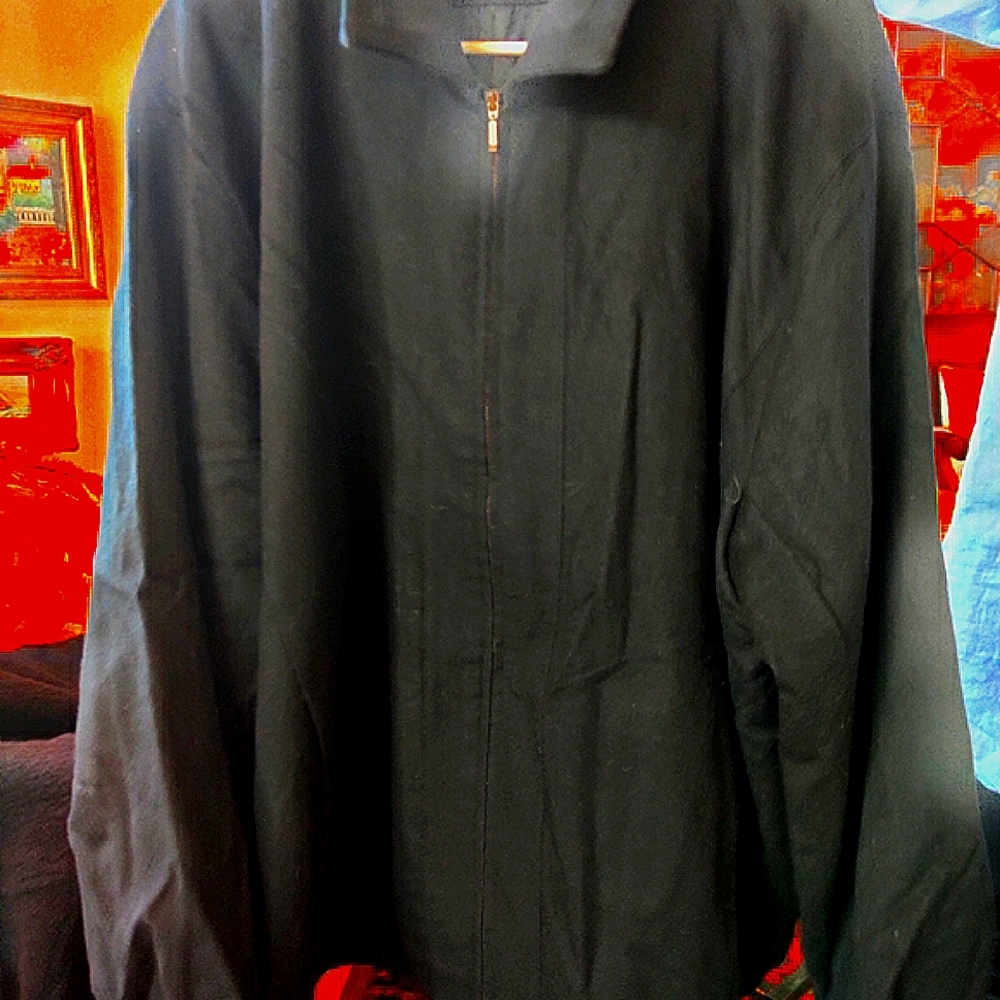 St Croix cashmere wool men's XXL zip jacket
